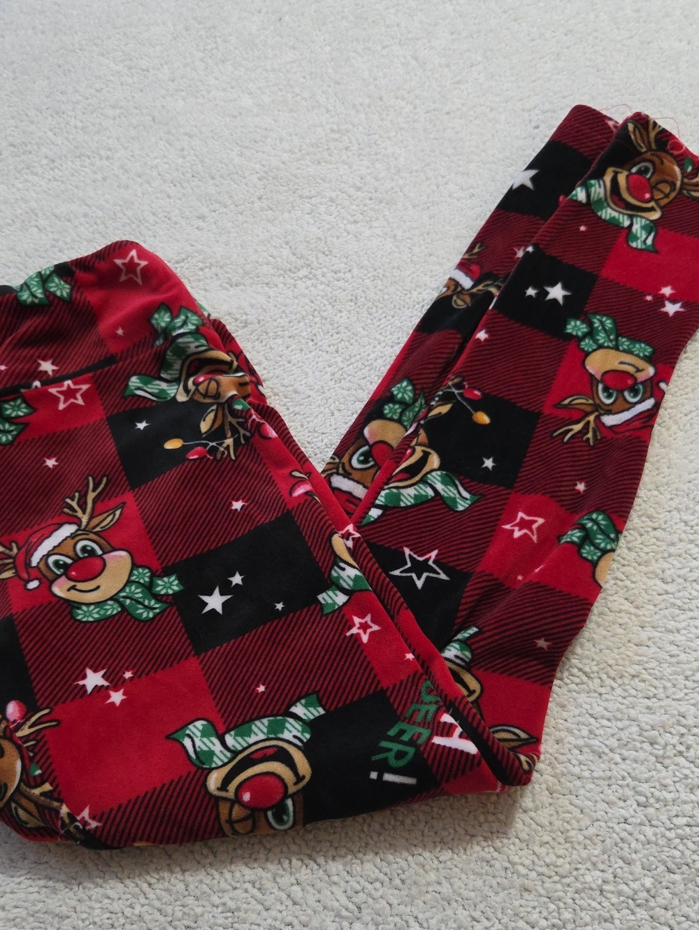 NO BOUNDARIES CHRISTMAS REINDEER LEGGINGS